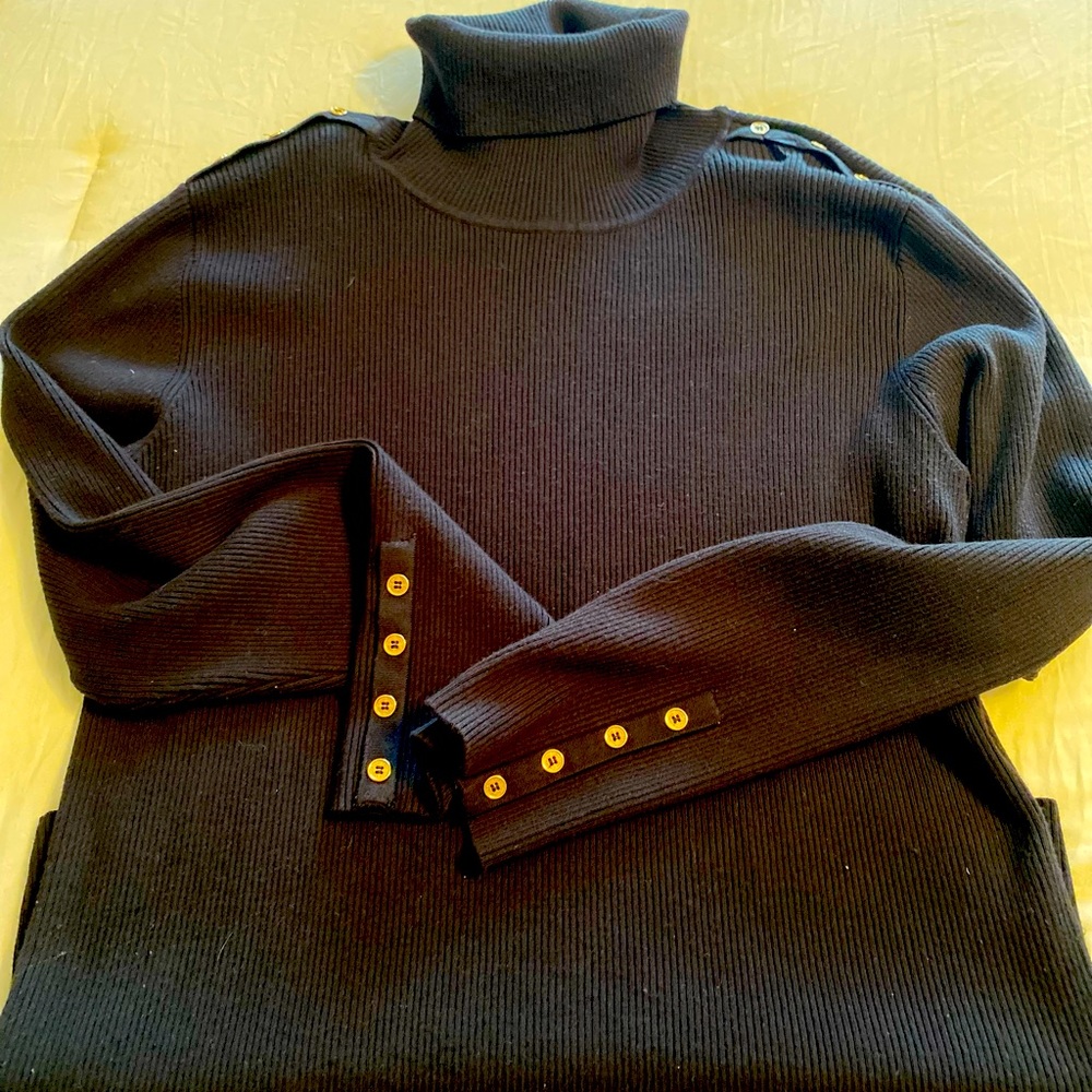 Calvin Klein black turtleneck sweater